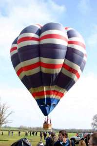G-BIEF hot air balloon, a Cameron V-77. Photograph by Bill Teasdale