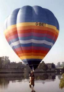 G-BIET hot air balloon, a Cameron O-77. Photograph by Bill Teasdale