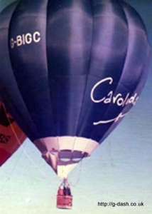 G-BIGC hot air balloon, a Cameron O-42. Photograph by Carolinda Witt
