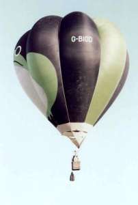G-BIGD hot air balloon, a Cameron V-77. Photograph by Bill Teasdale