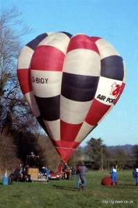 G-BIGY hot air balloon, a Cameron V-65. Photograph by Mike Clarke