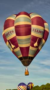 G-BION hot air balloon, a Cameron V-77. Photograph by Dave