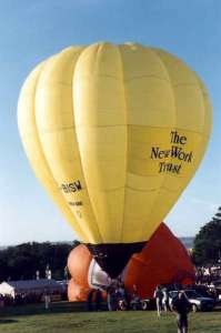 G-BISW hot air balloon, a Cameron O-65. Photograph by Bill Teasdale