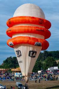 G-BIUL hot air balloon, a Cameron BELLOWS-60