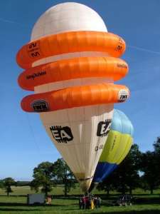 G-BIUL hot air balloon, a Cameron BELLOWS-60. Photograph by Balloon Spotters Archive