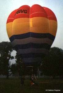 G-BIVG hot air balloon, a Thunder AX3 Maxi SKY Chariot. Photograph by Mel Kirby