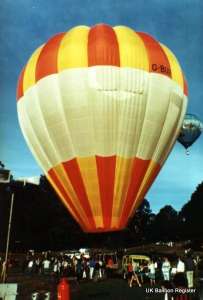G-BIXR hot air balloon, a Cameron A-140. Photograph by Mel Kirby