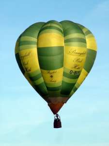 G-BIYI hot air balloon, a Cameron V-65. Photograph by Balloon Spotters Archive