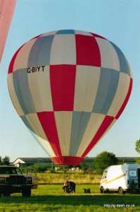 G-BIYT hot air balloon, a Colt 17A. Photograph by G Duke