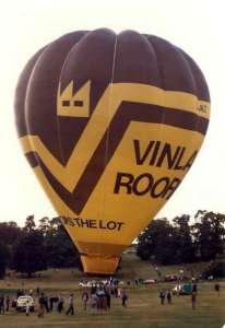 G-BJAZ hot air balloon, a Thunder AX7-77. Photograph by Bill Teasdale