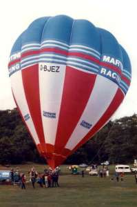 G-BJEZ hot air balloon, a Cameron O-105. Photograph by Bill Teasdale