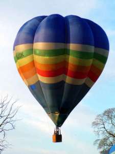 G-BJGK hot air balloon, a Cameron V-77. Photograph by Balloon Spotters Archive