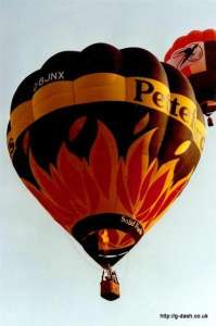 G-BJNX hot air balloon, a Cameron O-65. Photograph by G Duke