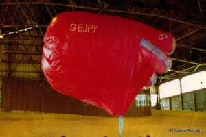 G-BJPY hot air balloon, a Cremer HOT AIR Free Balloon. Photograph by Mark Duffy