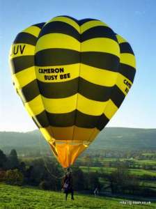 G-BJUV hot air balloon, a Cameron V-20. Photograph by Andy Davey
