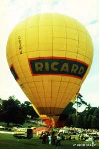 G-BJWU hot air balloon, a Thunder AX7-65Z. Photograph by Mel Kirby