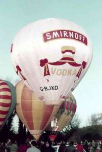 G-BJXD hot air balloon, a Colt 17A. Photograph by Bill Teasdale