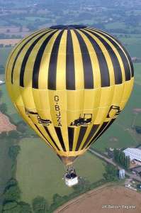 G-BJZA hot air balloon, a Cameron N-65. Photograph by Richard Bowater