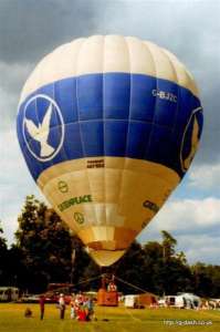 G-BJZC hot air balloon, a Thunder AX7-65Z. Photograph by G Duke