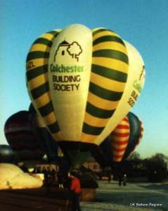 G-BJZL hot air balloon, a Cameron V-65. Photograph by Mel Kirby
