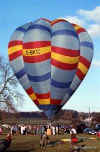 G-BKIC hot air balloon, a Cameron V-77. Photograph by Mike Clarke