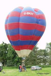 G-BKIY hot air balloon, a Thunder AX3 SKY Chariot. Photograph by Mel Kirby
