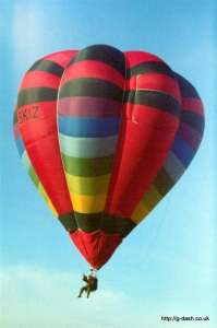 G-BKIZ hot air balloon, a Cameron V-31. Photograph by G Duke