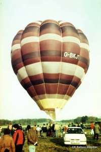 G-BKJT hot air balloon, a Cameron O-65. Photograph by Mel Kirby