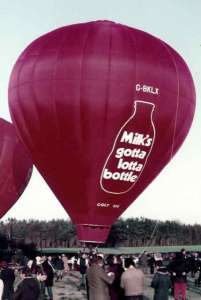 G-BKLX hot air balloon, a Colt 105A. Photograph by Bill Teasdale