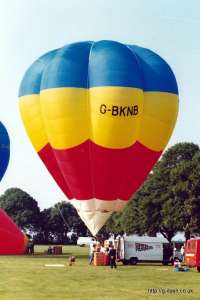 G-BKNB hot air balloon, a Cameron V-42. Photograph by Mike Clarke