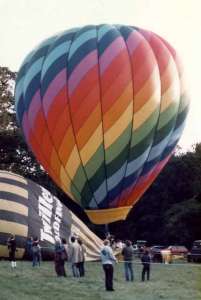 G-BKOR hot air balloon, a THE Balloon Works Barnes Firefly 77. Photograph by Bill Teasdale