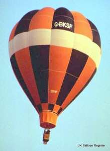 G-BKSF hot air balloon, a Thunder AX7-77. Photograph by Mel Kirby