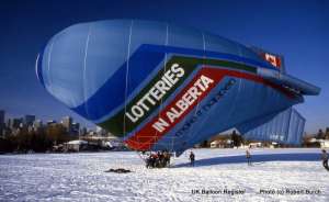 G-BKTE hot air balloon, a Colt AS-105. Photograph by Robert Burch