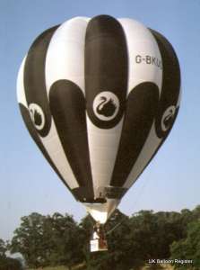 G-BKUD hot air balloon, a Cameron O-65. Photograph by Mel Kirby
