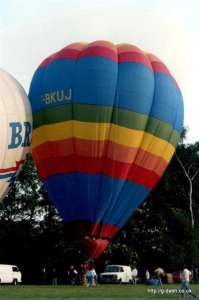 G-BKUJ hot air balloon, a Thunder AX6-56. Photograph by G Duke