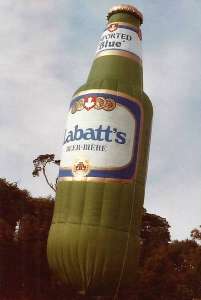 G-BKXL hot air balloon, a Cameron Labatts BOTTLE-70. Photograph by Ballooning Pictures