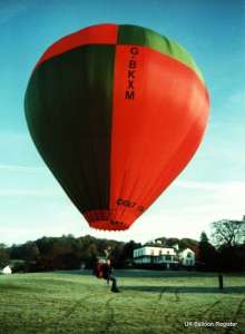 G-BKXM hot air balloon, a Colt 17A. Photograph by Mel Kirby