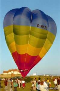 G-BKZB hot air balloon, a Cameron V-77. Photograph by G Duke