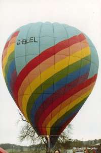 G-BLEL hot air balloon, a Price T TPB1. Photograph by G Duke