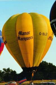 G-BLEP hot air balloon, a Cameron V-65. Photograph by G Duke
