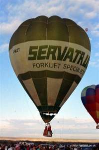 G-BLET hot air balloon, a Thunder AX7-77. Photograph by Mike Clarke