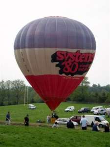 G-BLIP hot air balloon, a Cameron N-77. Photograph by Mike Clarke