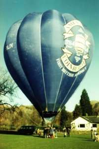 G-BLIV hot air balloon, a Cameron O-105. Photograph by Mel Kirby