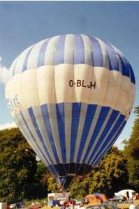 G-BLJH hot air balloon, a Cameron N-77. Photograph by G Duke