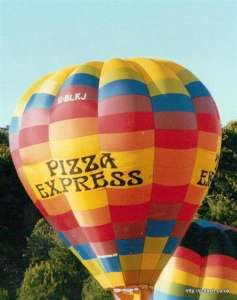 G-BLKJ hot air balloon, a Thunder AX7-65. Photograph by G Duke