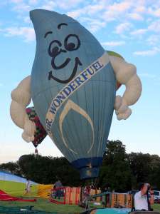 G-BLKU hot air balloon, a Colt 56 Flame. Photograph by G Bann