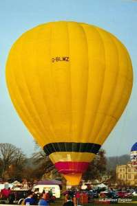 G-BLMZ hot air balloon, a Colt 105A. Photograph by G Duke