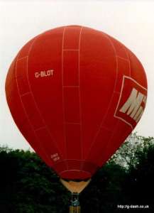 G-BLOT hot air balloon, a Colt 56B. Photograph by G Duke