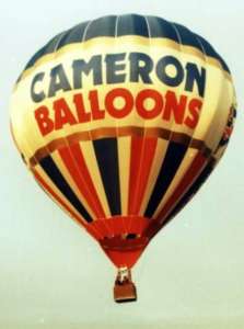 G-BLOZ hot air balloon, a Cameron N-105. Photograph by Mel Kirby