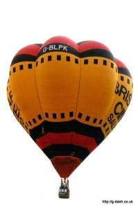 G-BLPK hot air balloon, a Cameron V-65. Photograph by G Duke